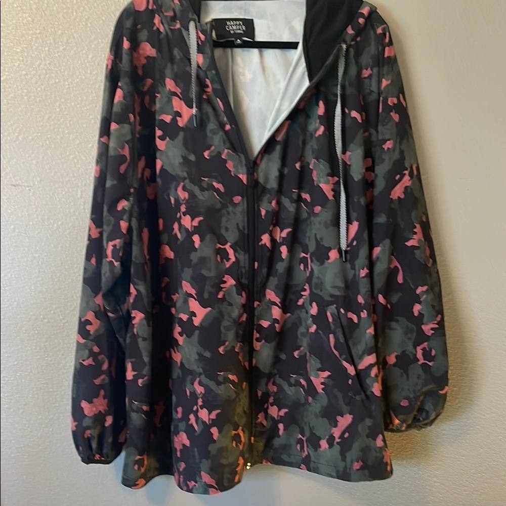 Happy Camper Camo Jacket - Pink and Black